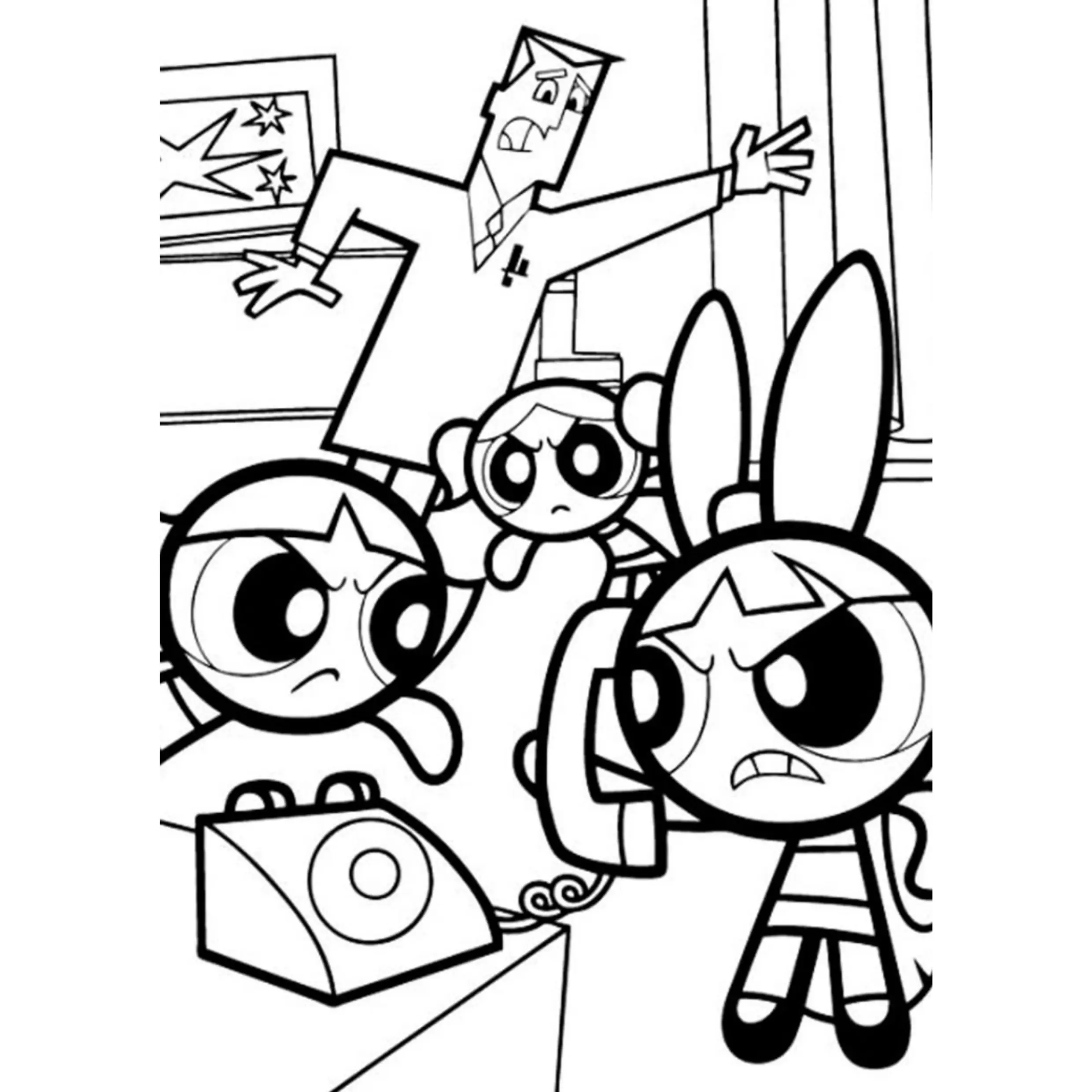 Powerpuff Girls Coloring Pages – 025