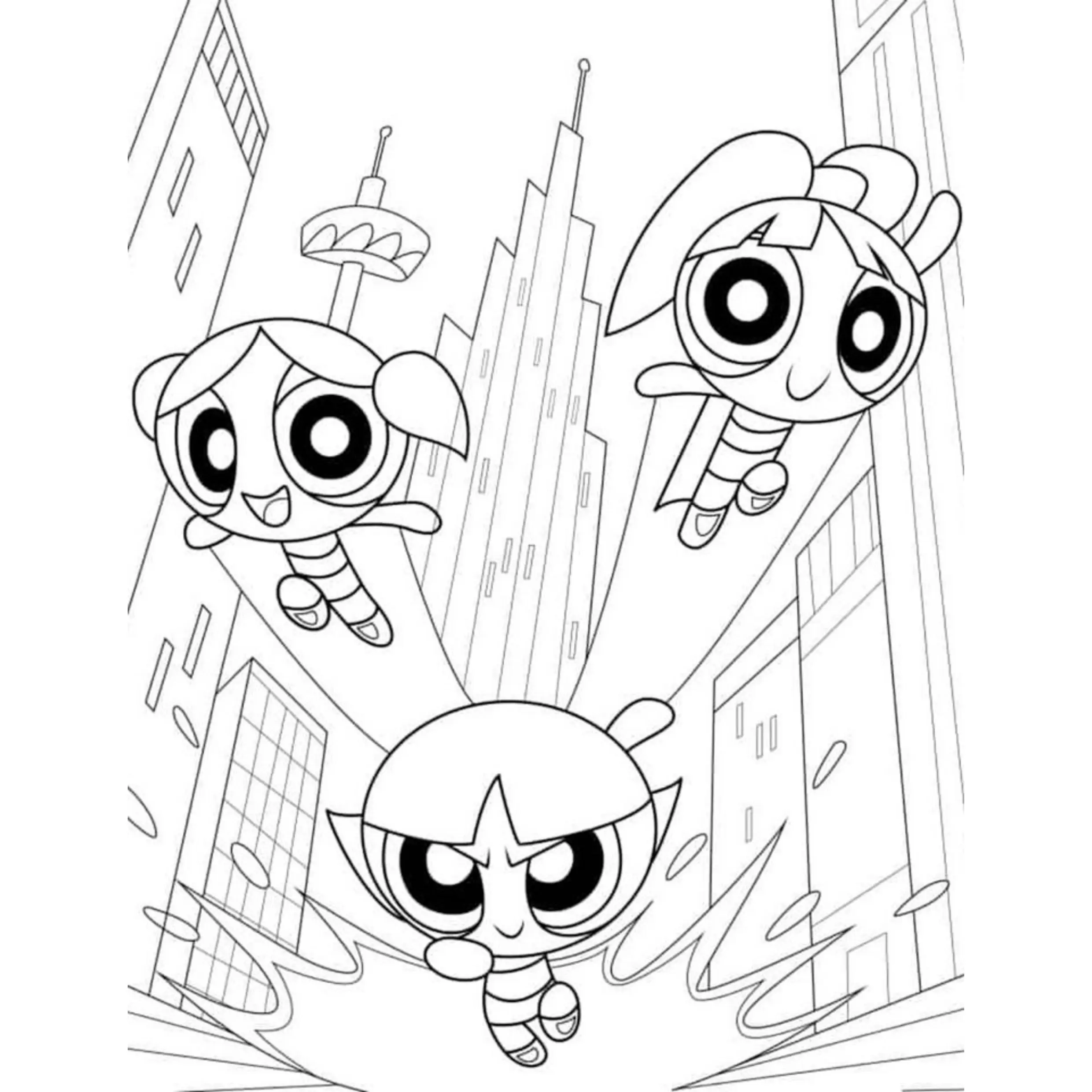 Powerpuff Girls Coloring Pages – 039