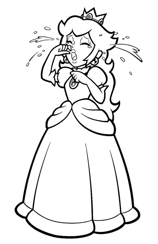 Princess Peach Coloring Pages – 016