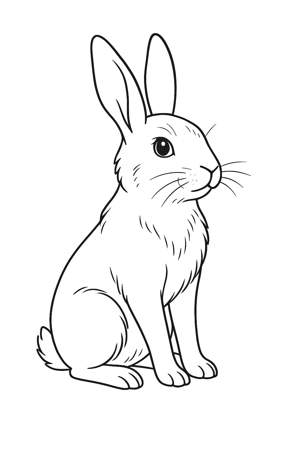 Rabbits Coloring Pages – 046