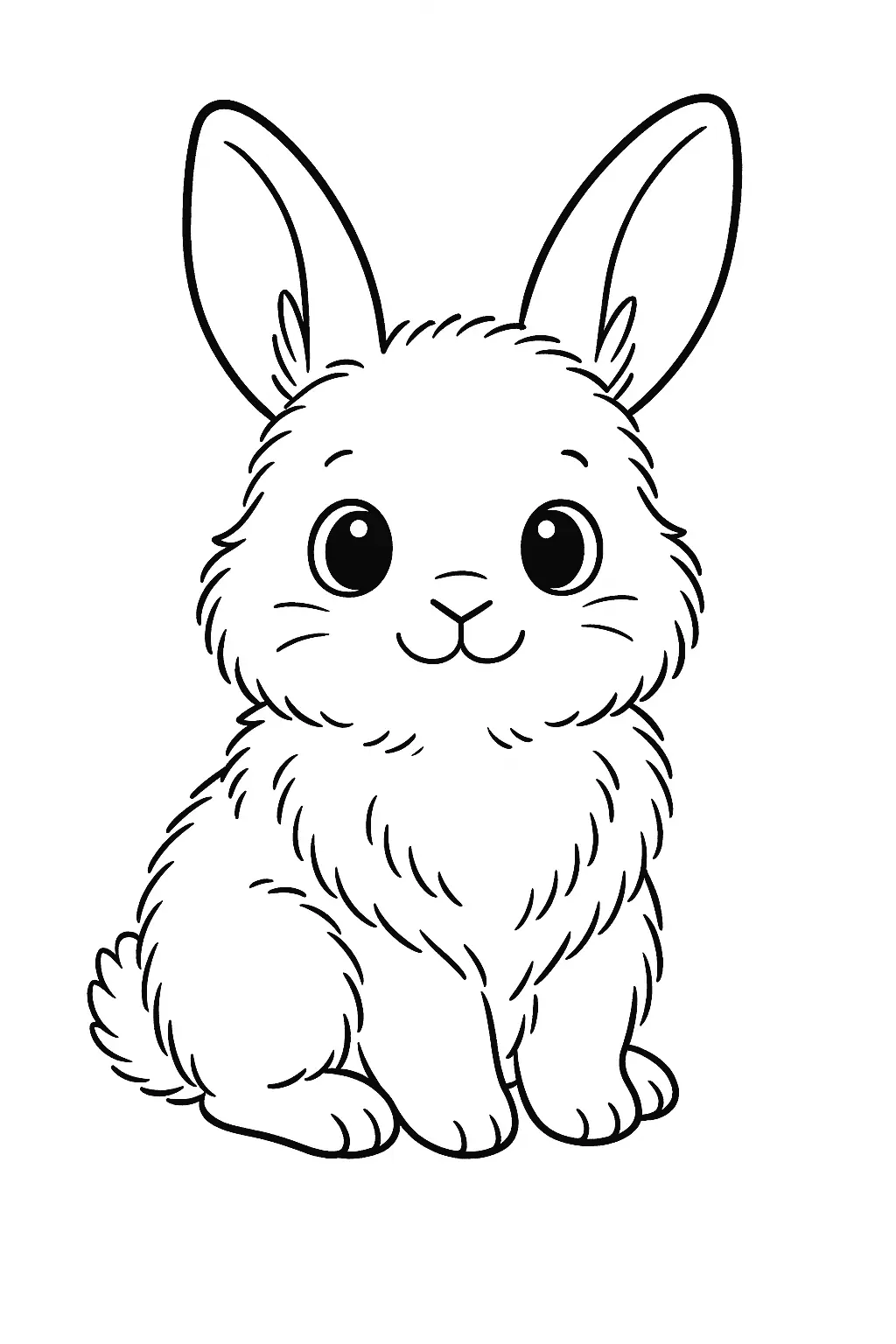 Rabbits Coloring Pages – 047