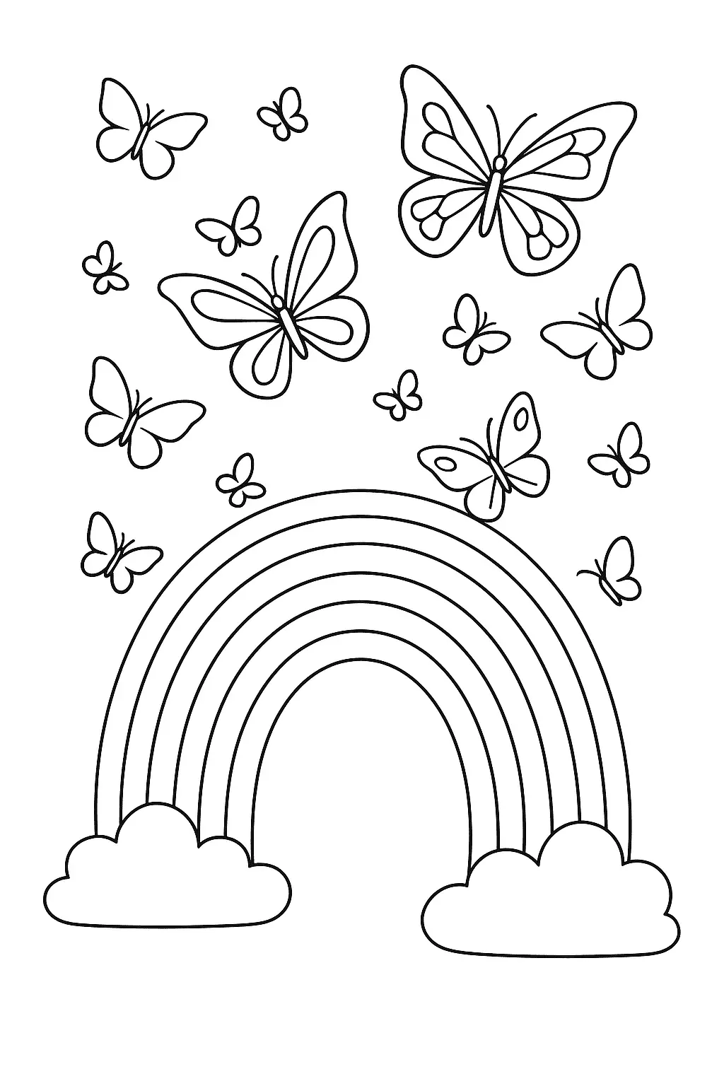 Rainbow Coloring Pages – 024