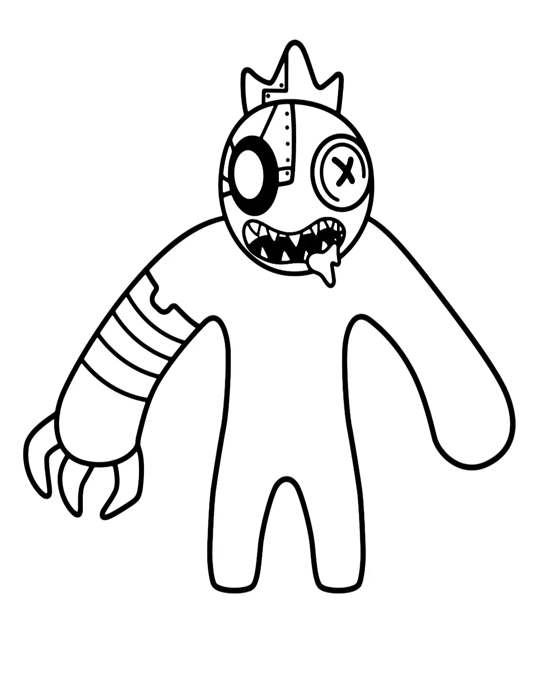 Rainbow Friends Coloring Pages – 009