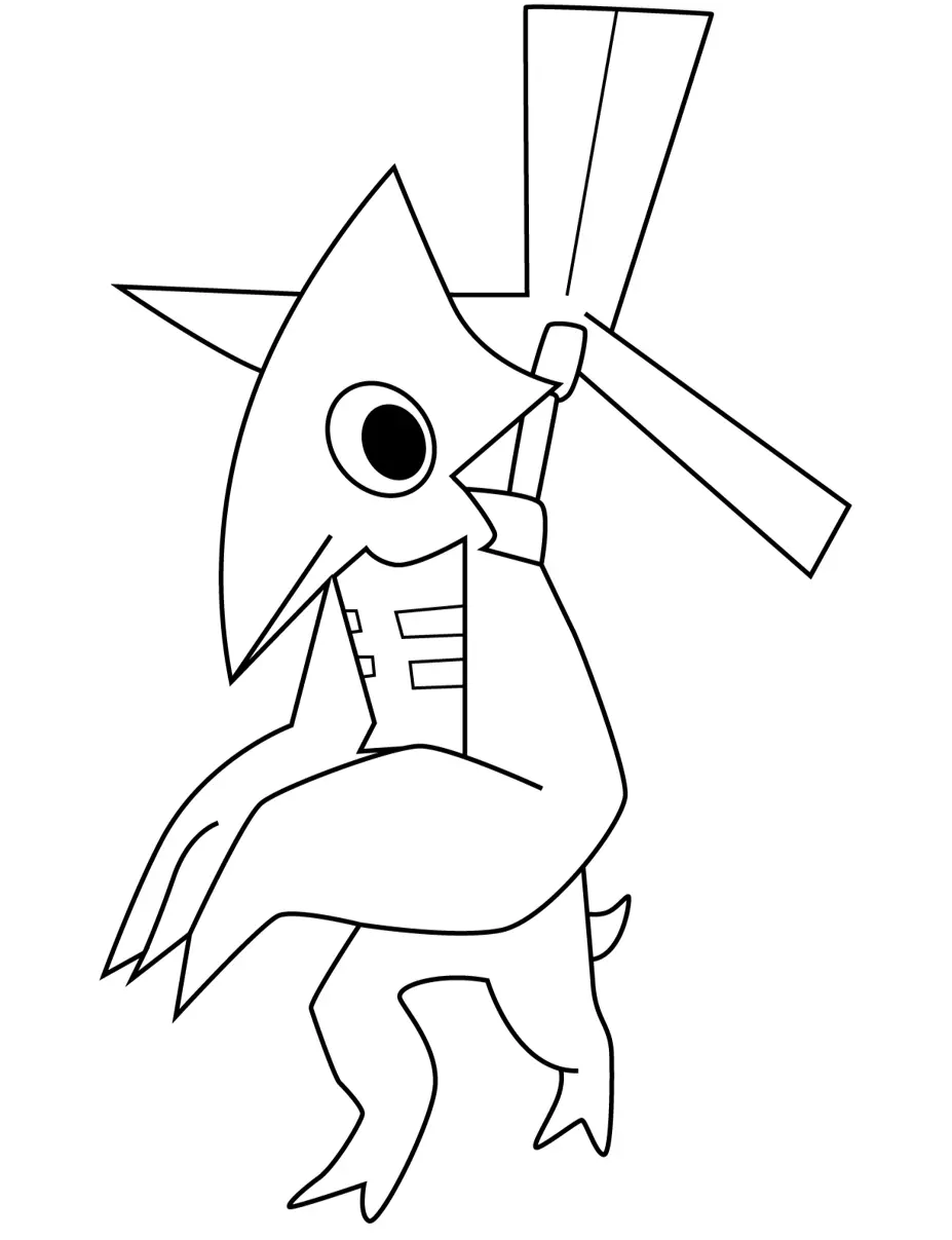 Rainbow Friends Coloring Pages – 010