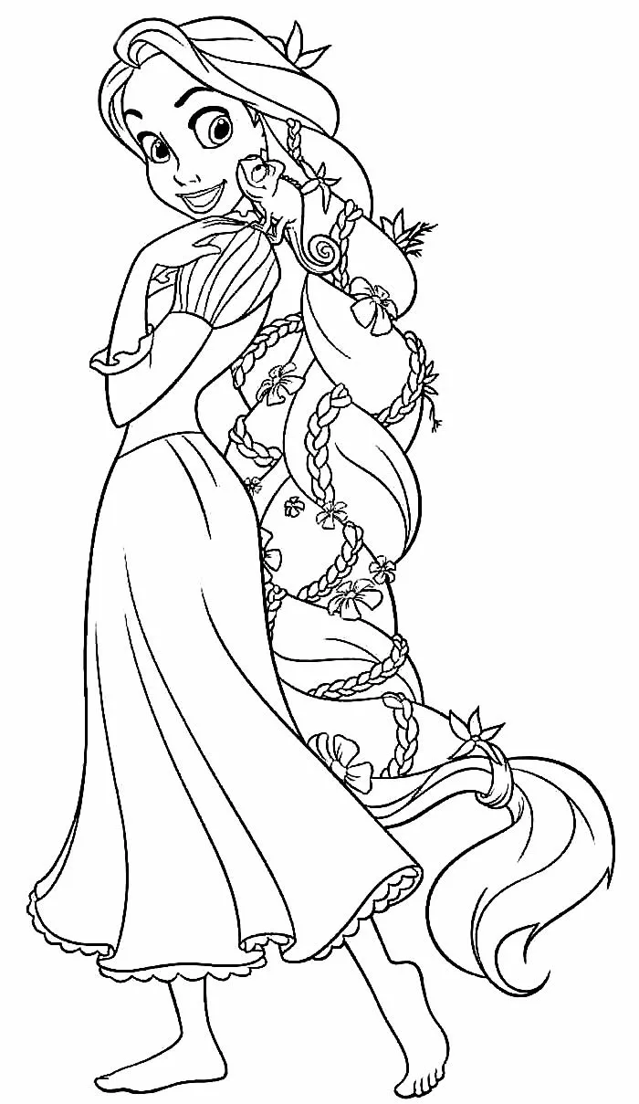 Rapunzel Coloring Pages – 004