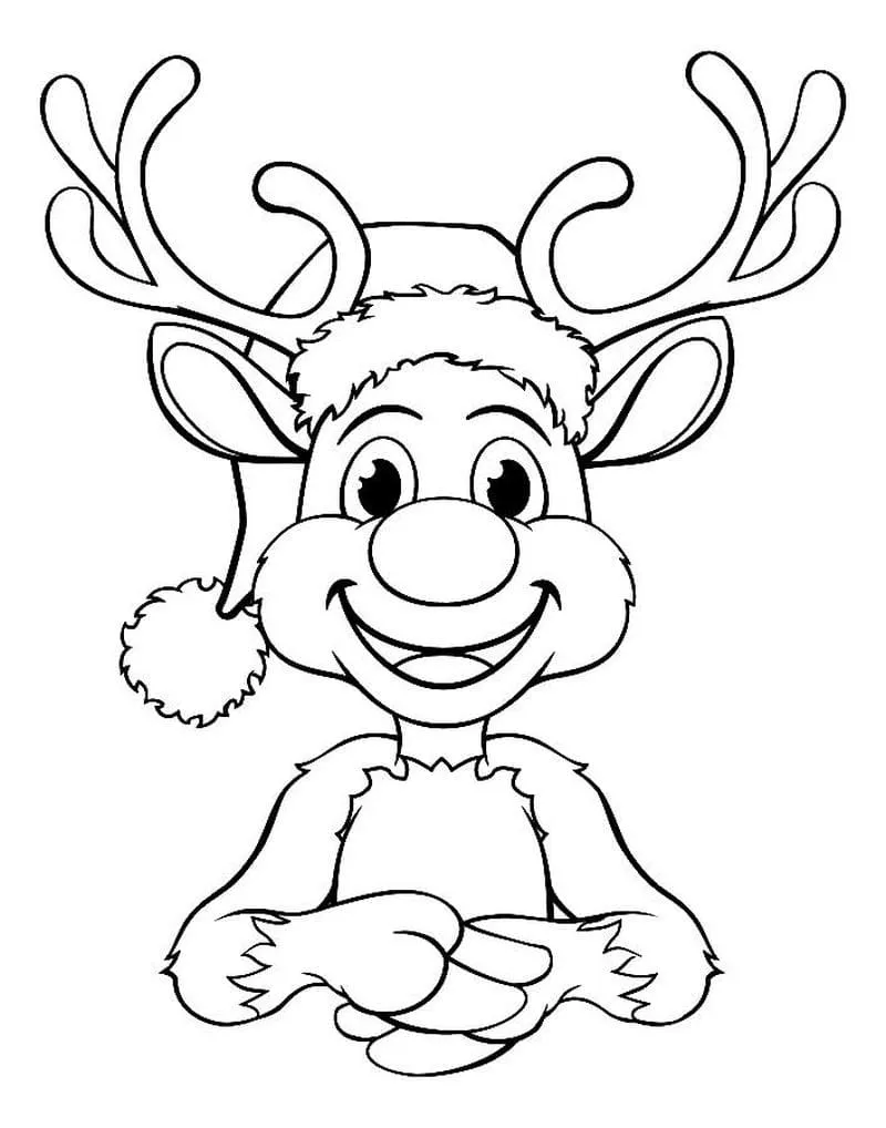 Reindeers Coloring Pages – 007