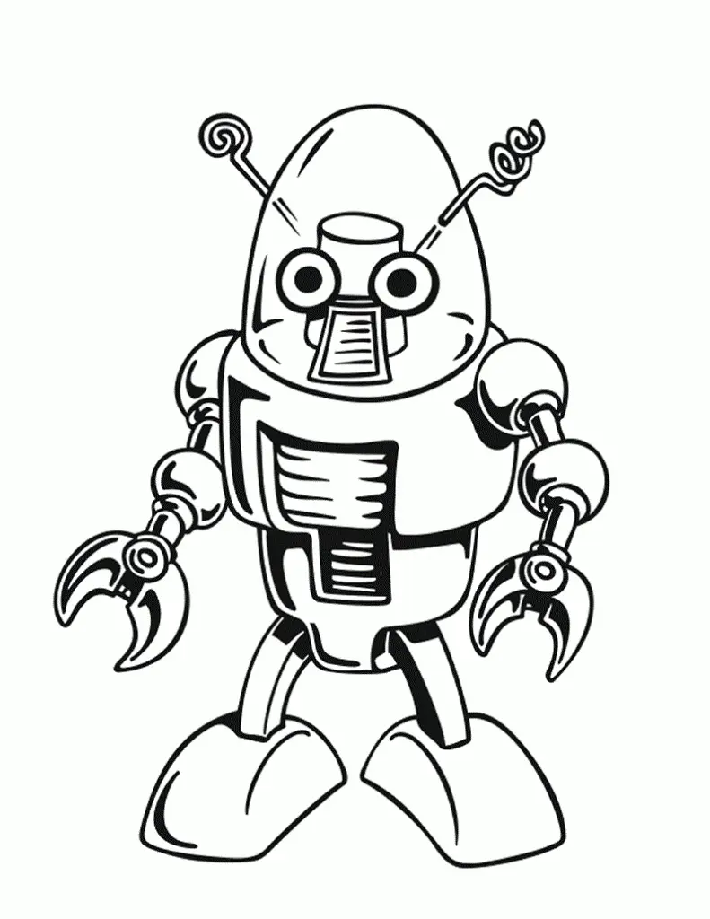 Robots Coloring Pages – 011