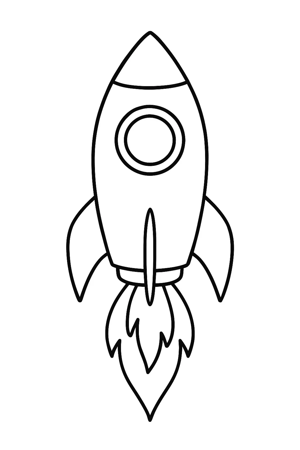 Rocket Coloring Pages – 008