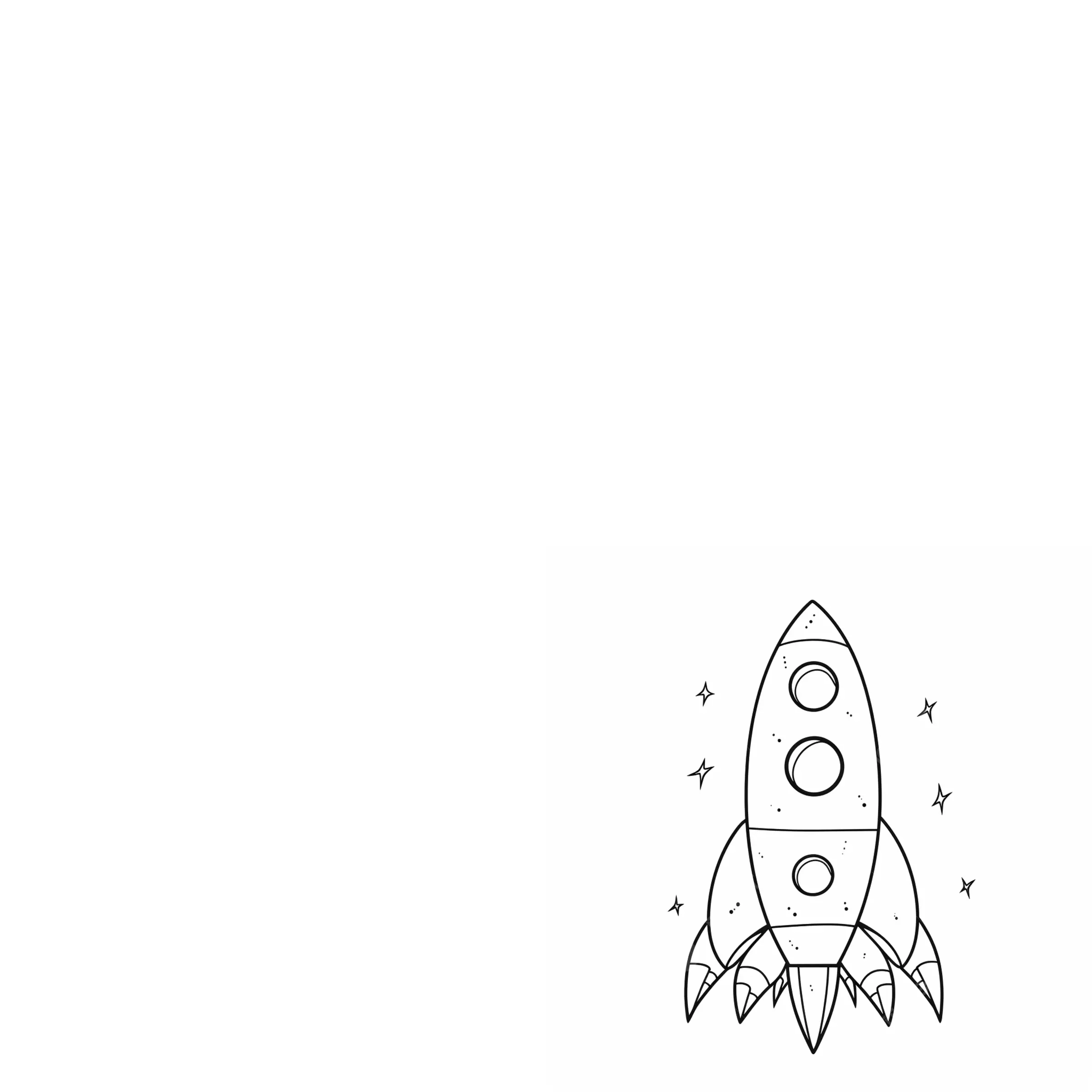 Rocket Coloring Pages – 011