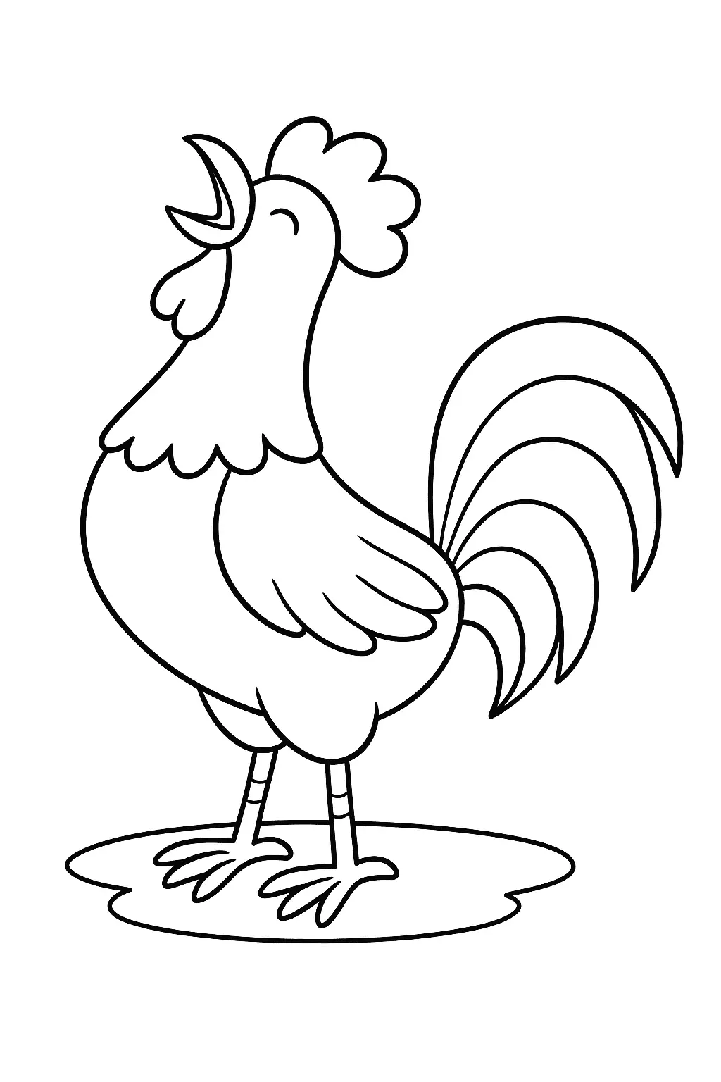 Rooster Coloring Pages – 007