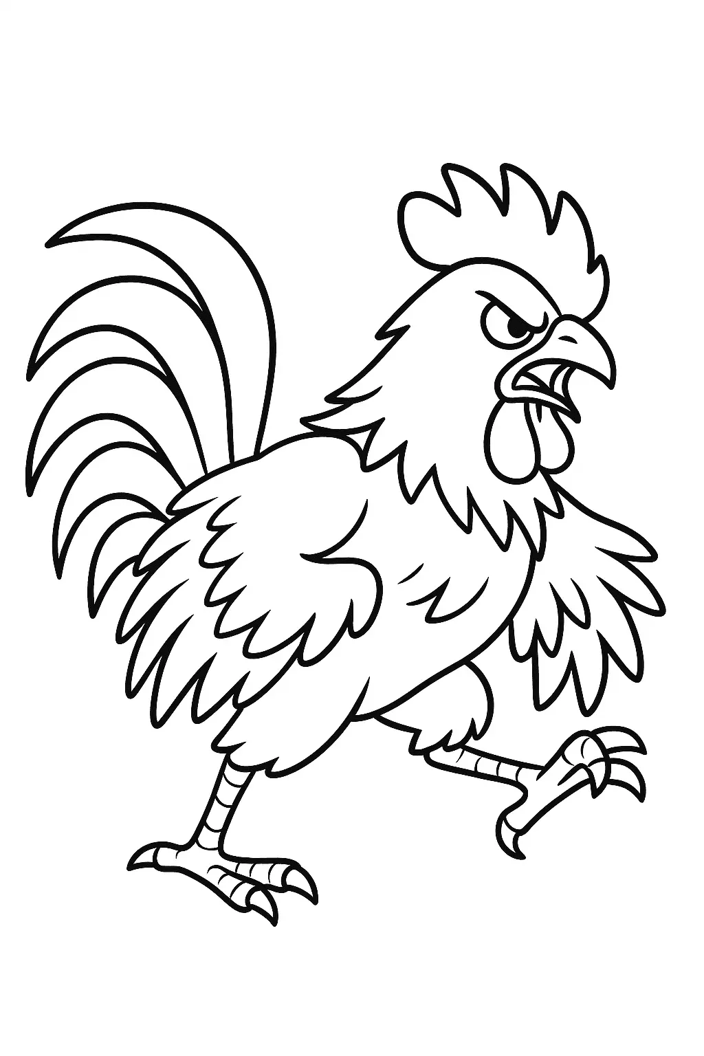 Rooster Coloring Pages – 018