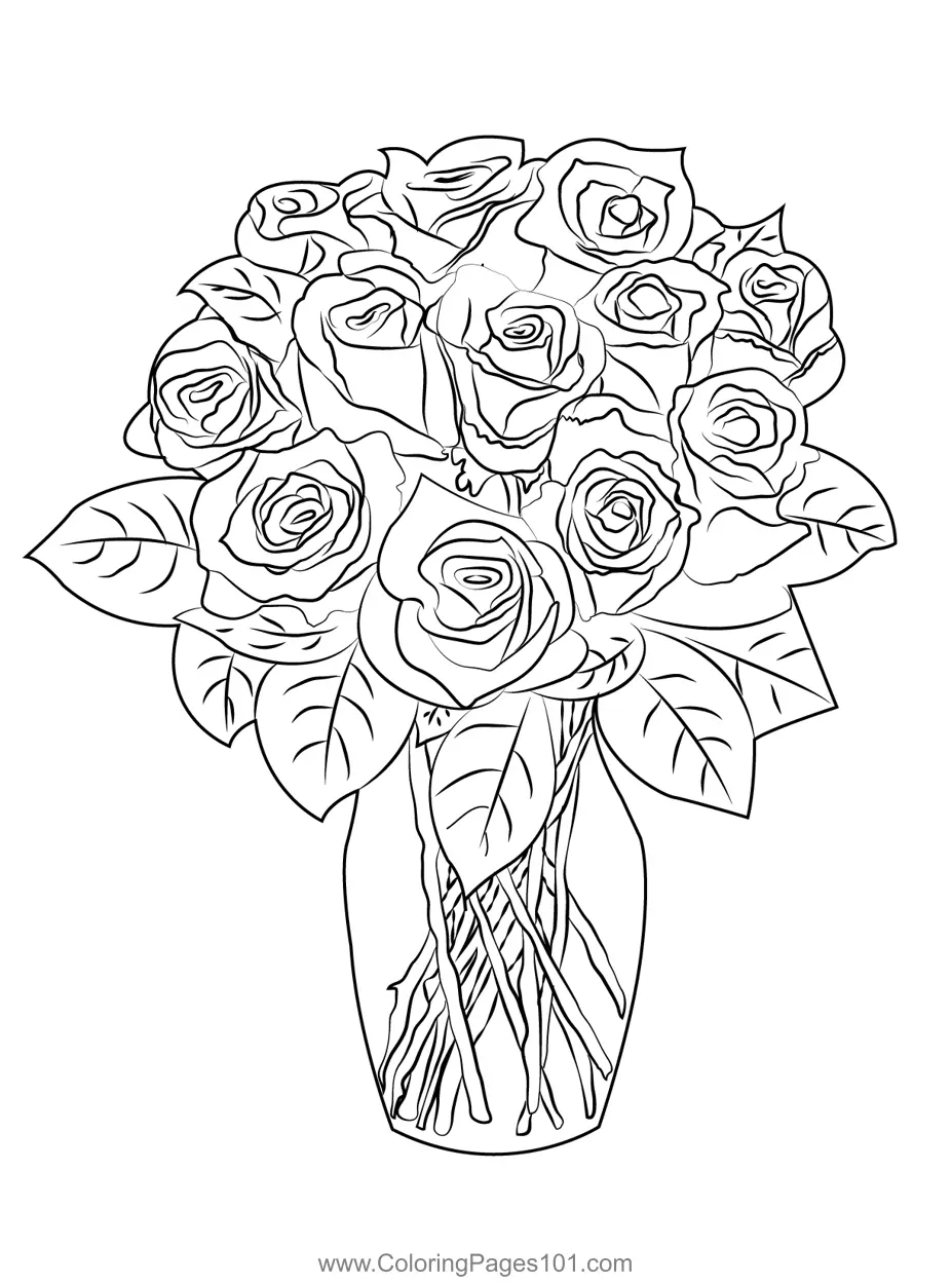 Rose Coloring Pages – 009