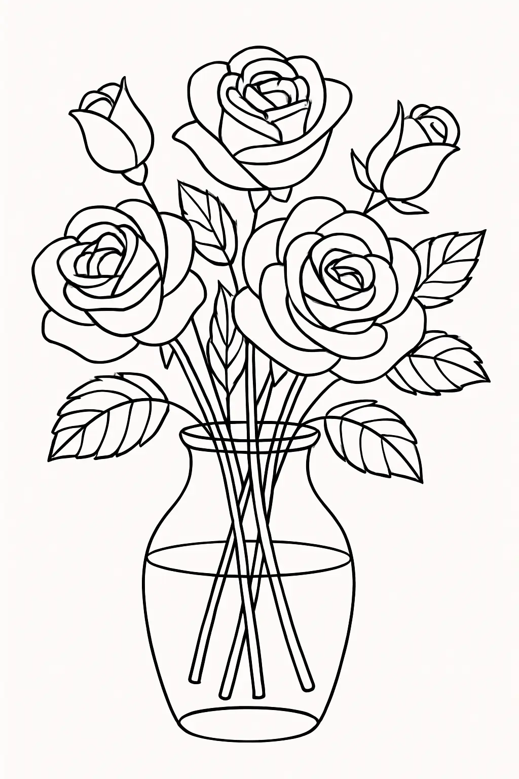 Rose Coloring Pages – 011