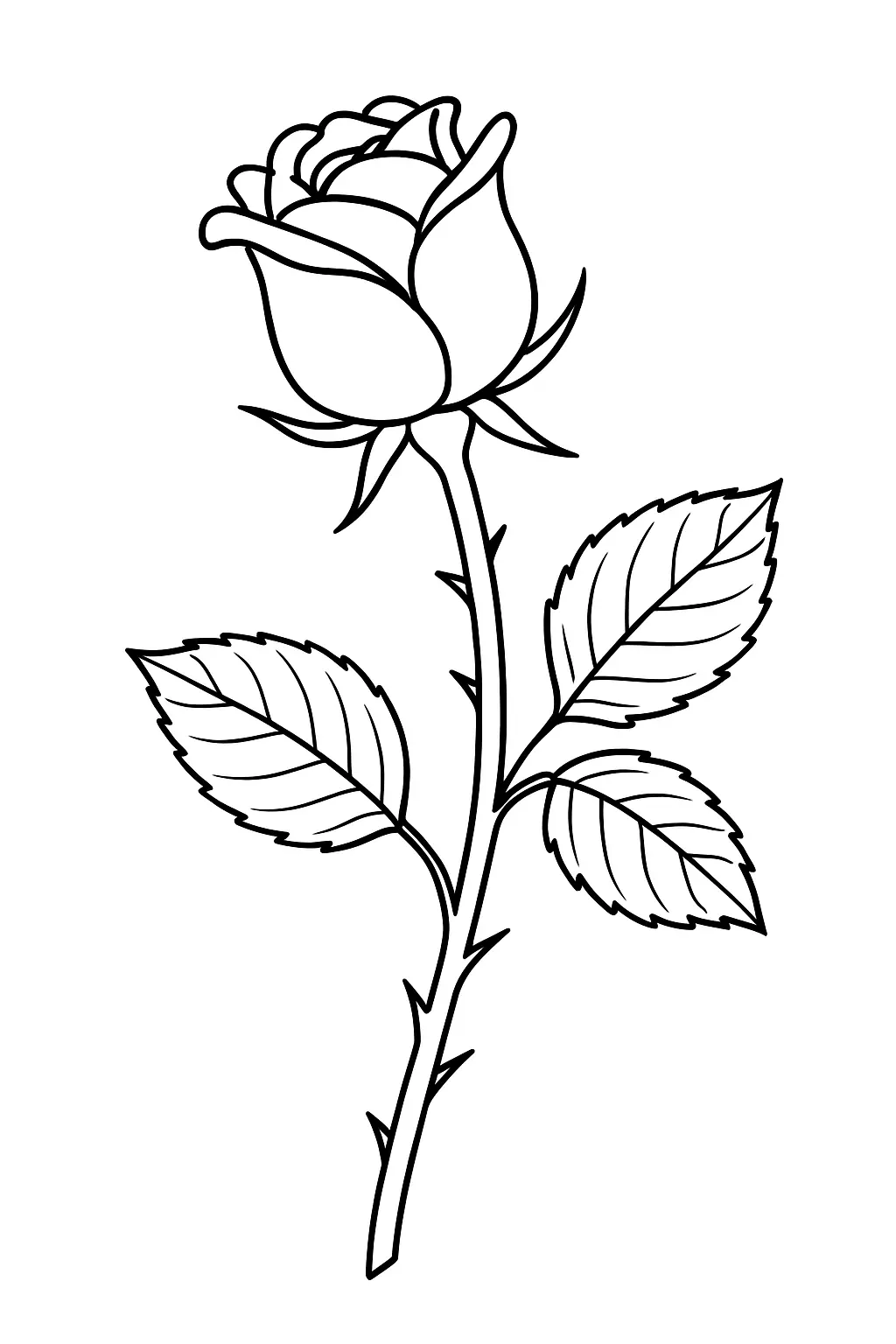 Rose Coloring Pages – 014