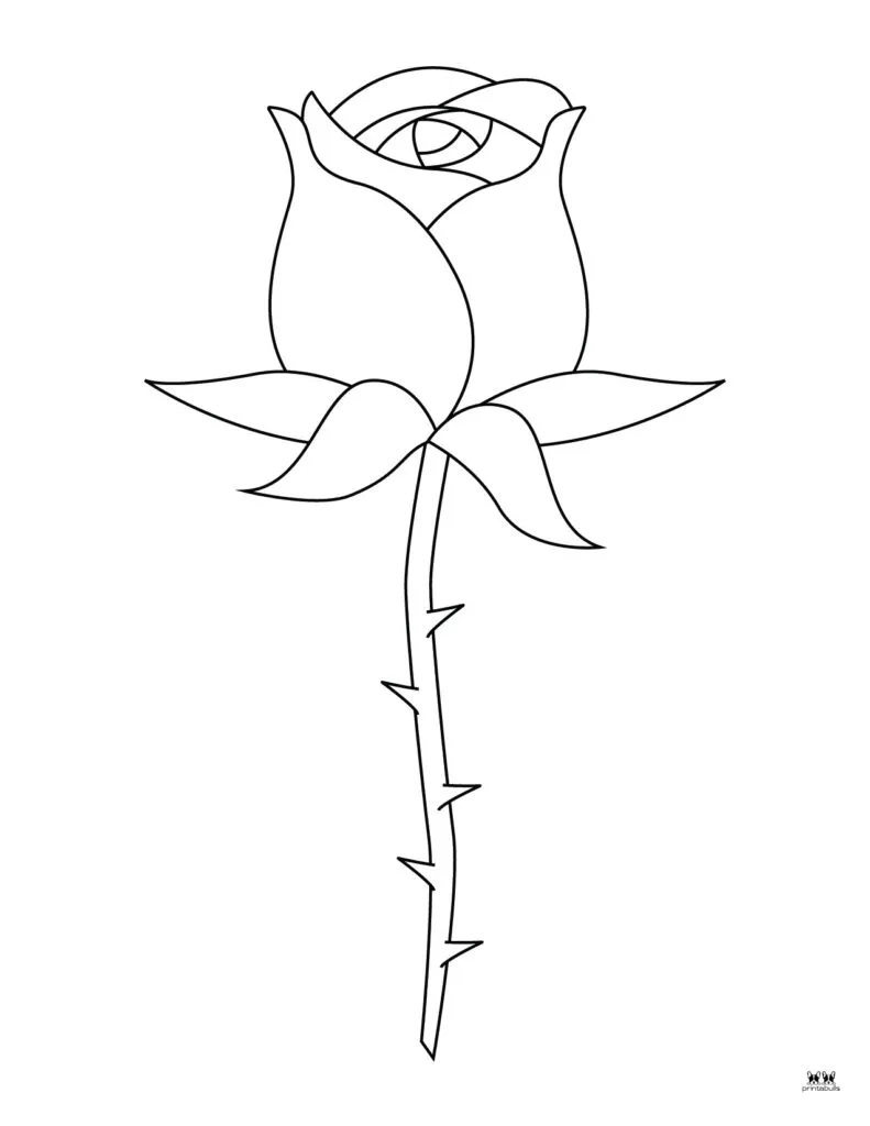 Rose Coloring Pages – 015