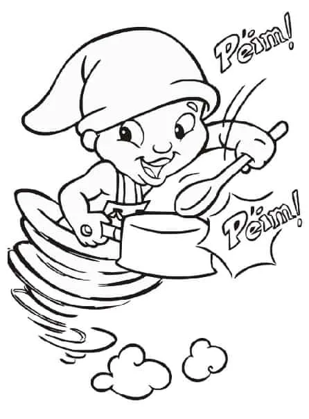 Saci Perere Coloring Pages – 004