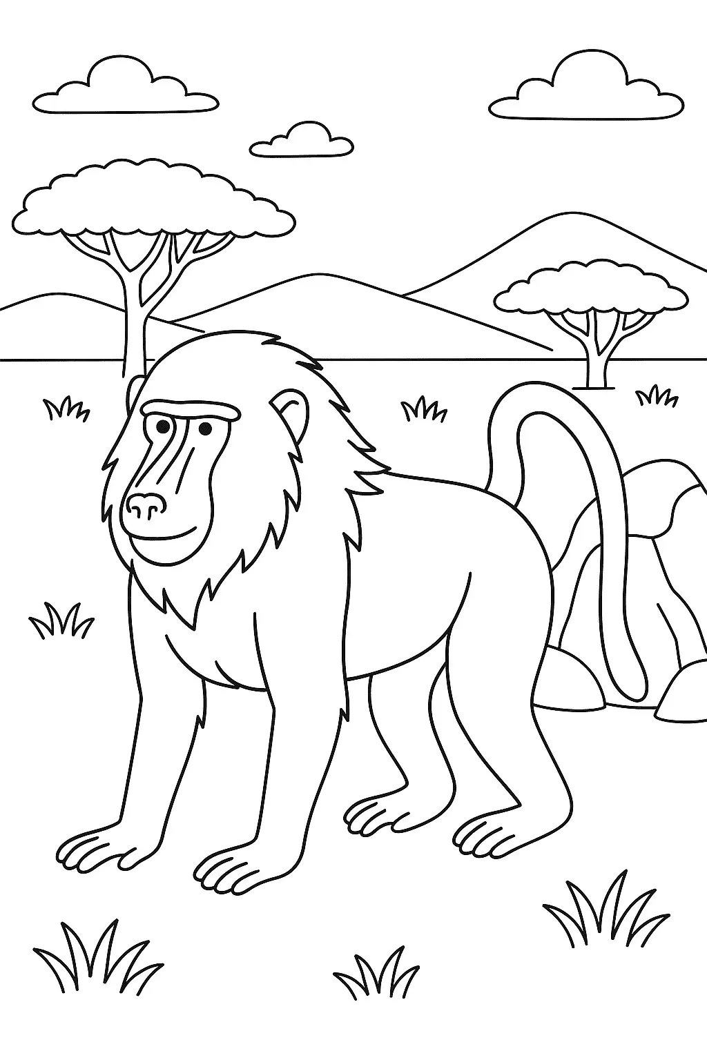 Safari Coloring Pages – 017