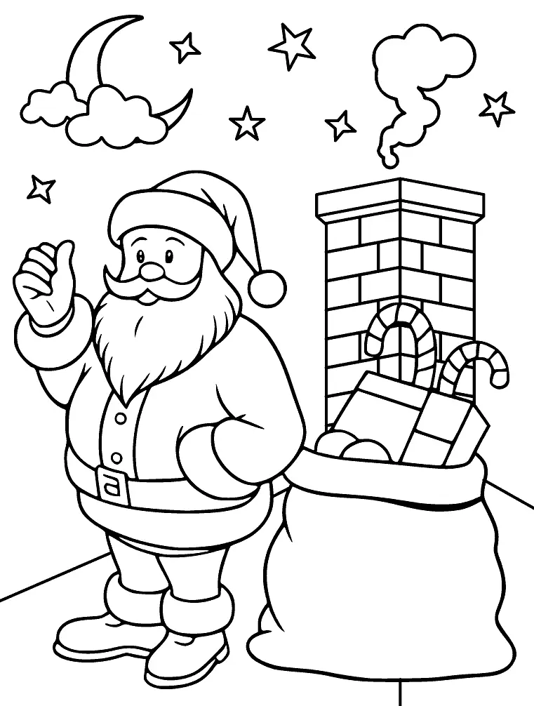 Santa Claus Coloring Pages – 048