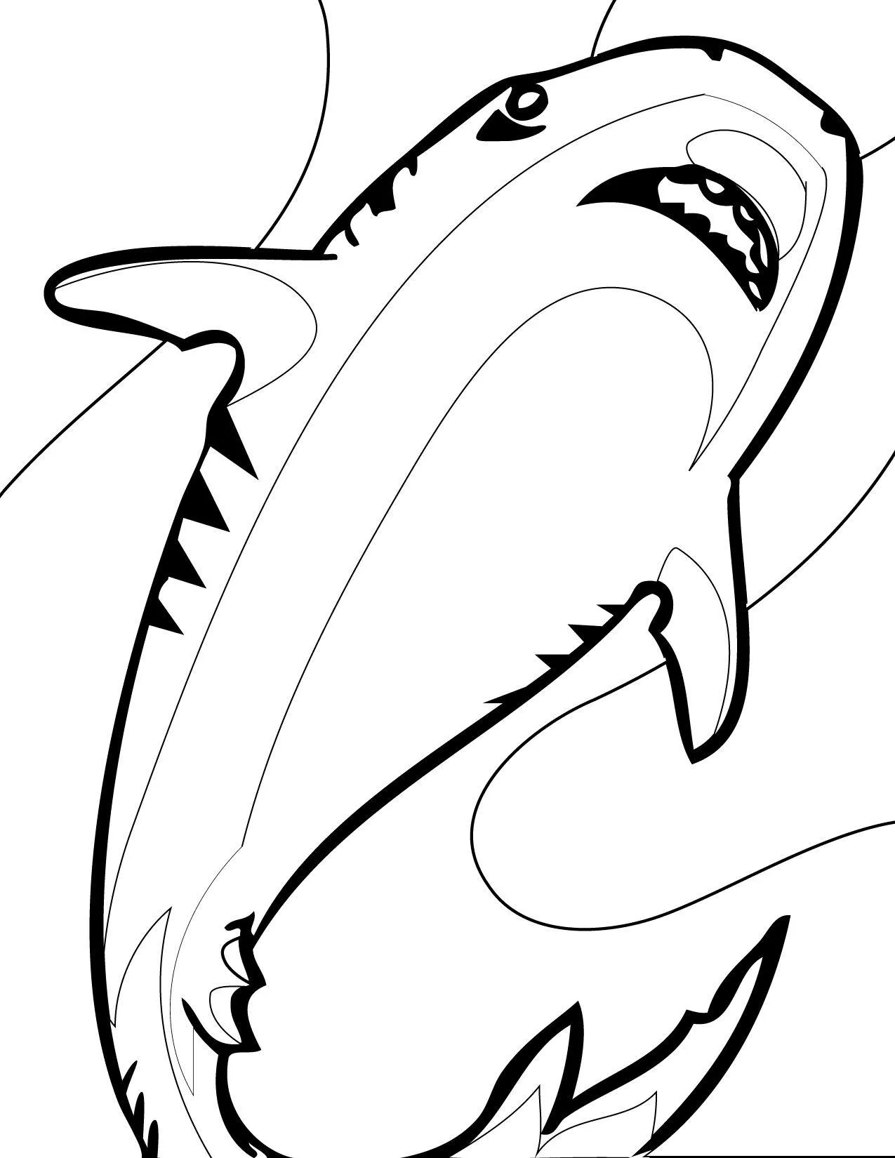 Sharks Coloring Pages – 011