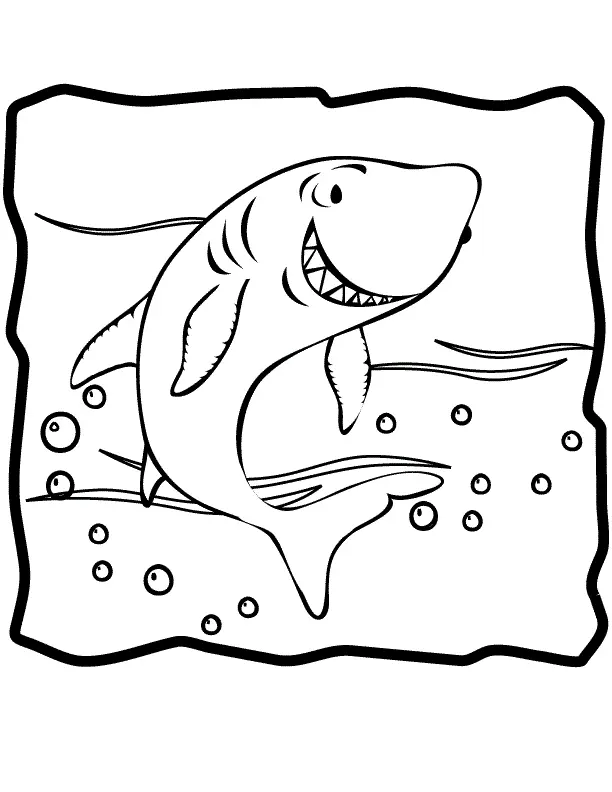 Sharks Coloring Pages – 016
