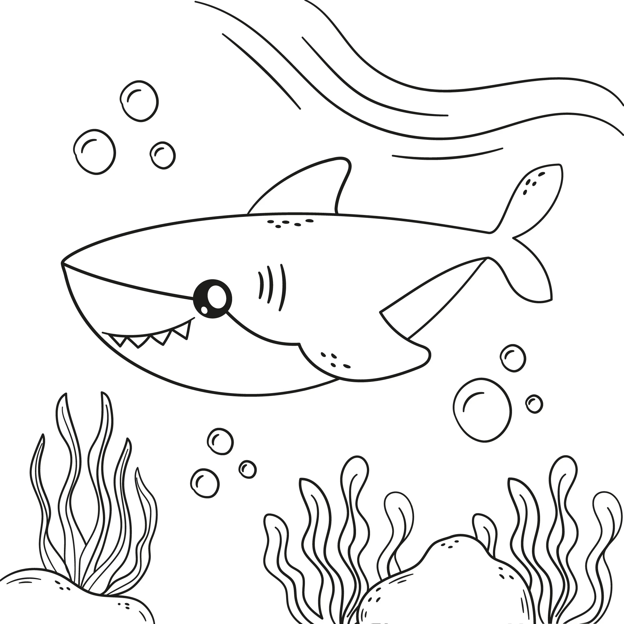 Sharks Coloring Pages – 025