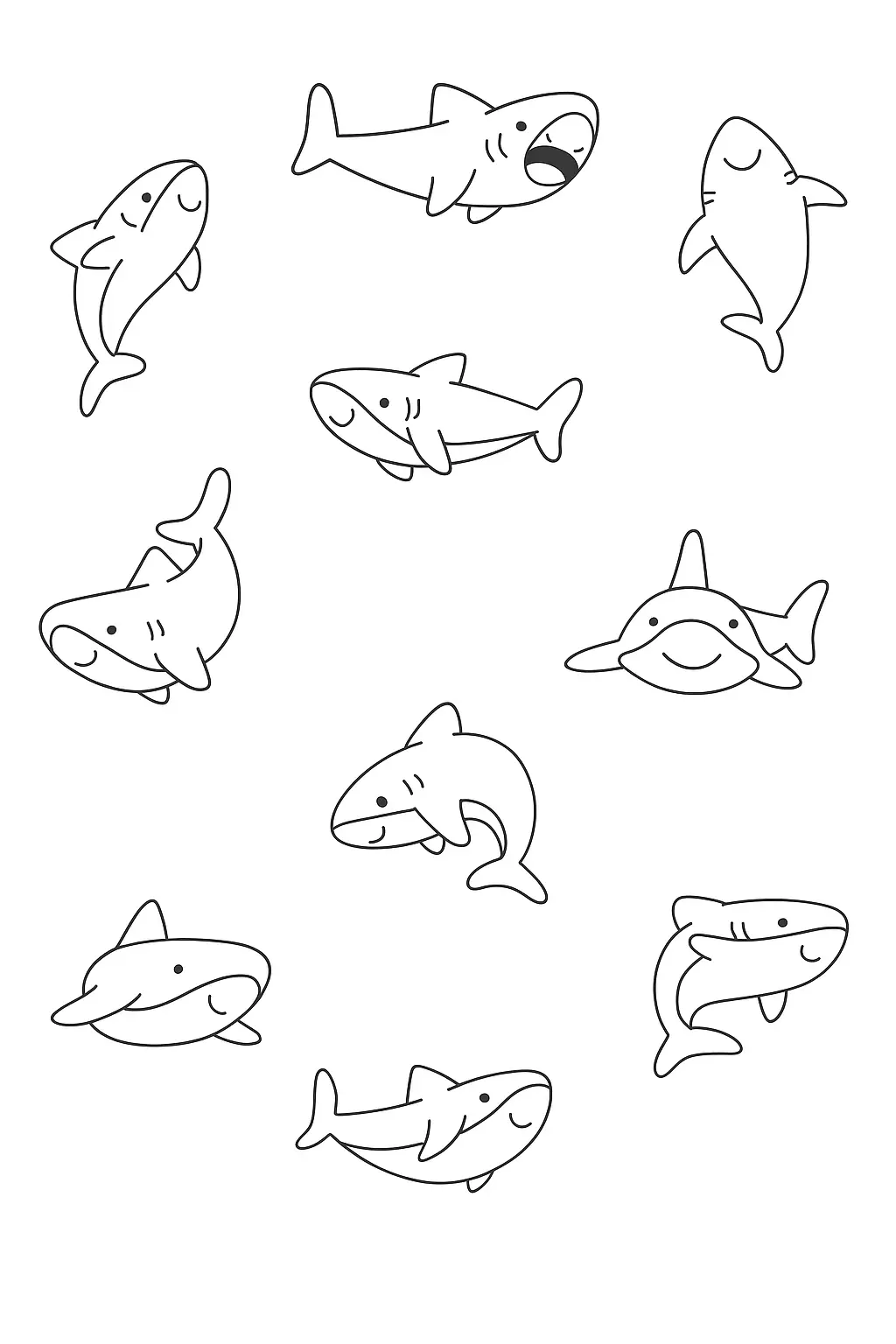 Sharks Coloring Pages – 029