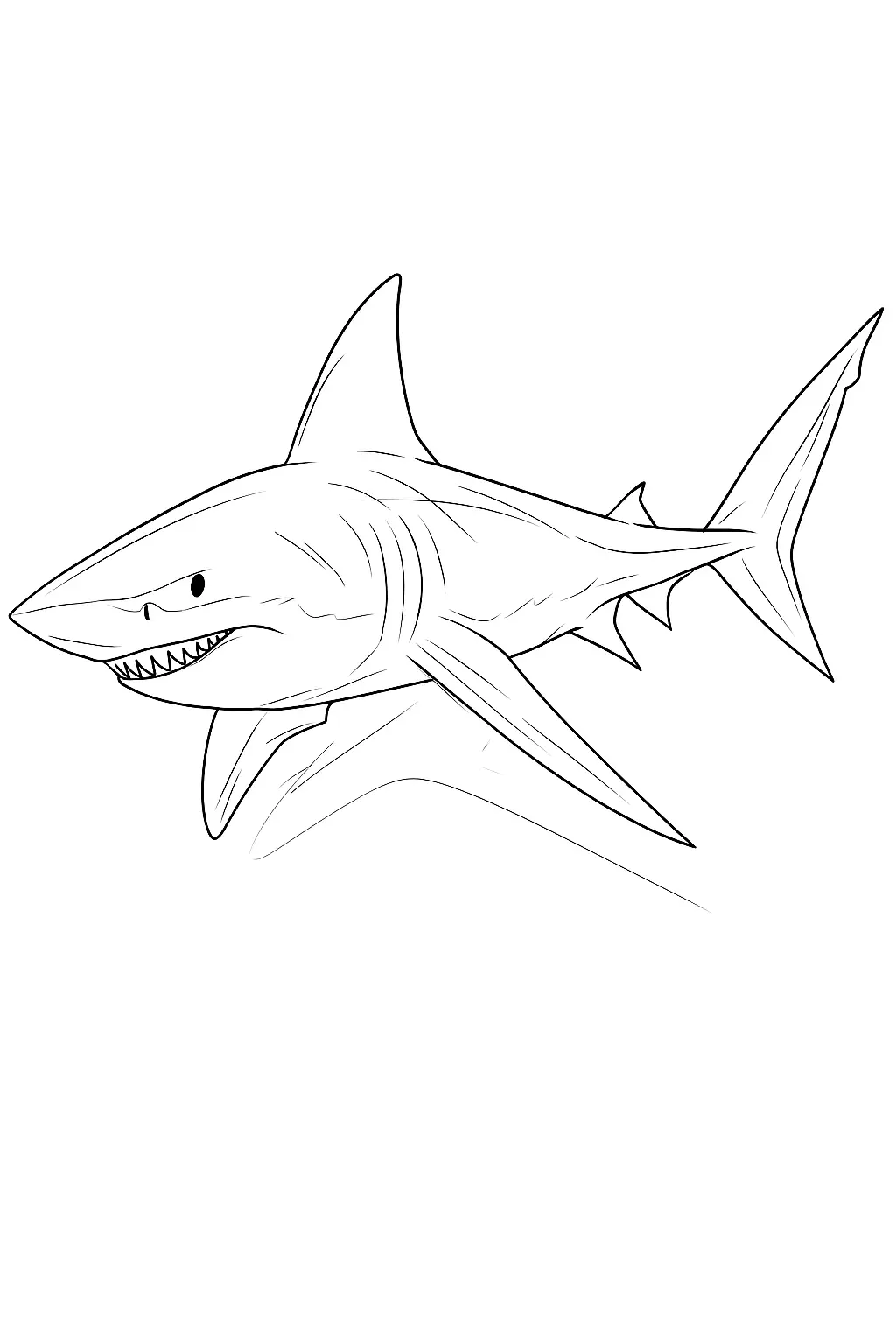 Sharks Coloring Pages – 036