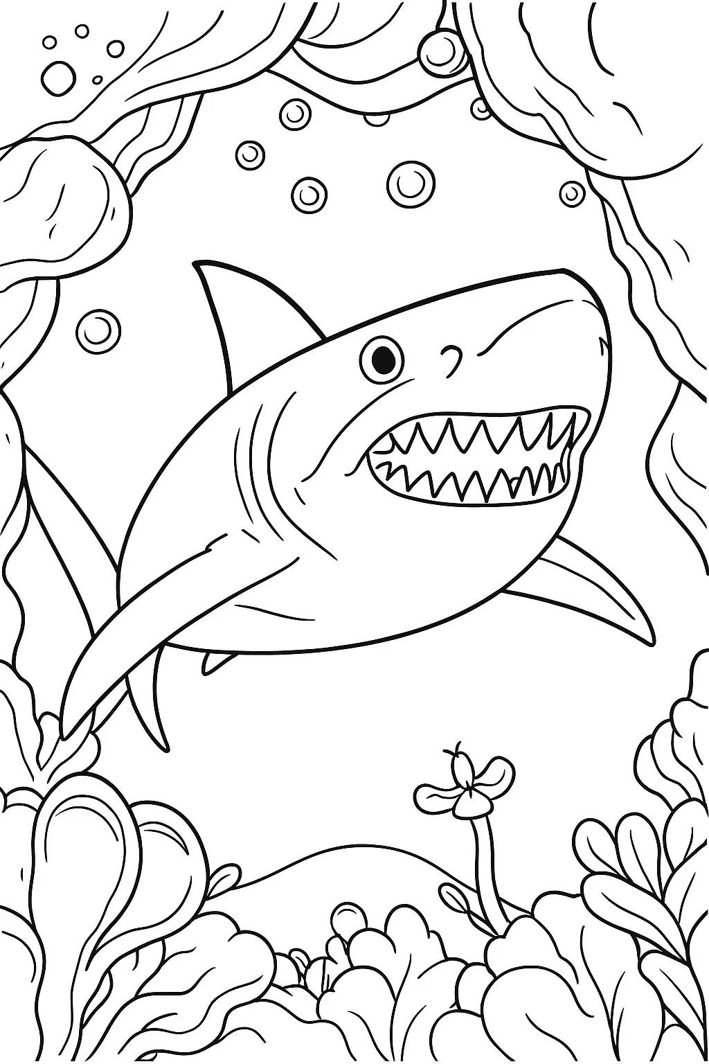 Sharks Coloring Pages – 037