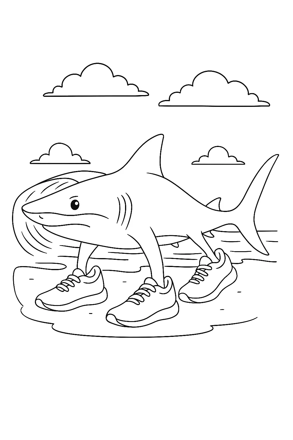 Sharks Coloring Pages – 038