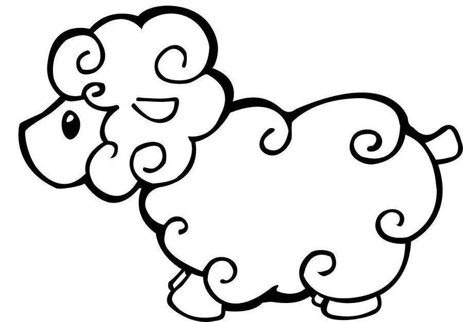 Sheep Coloring Pages – 011