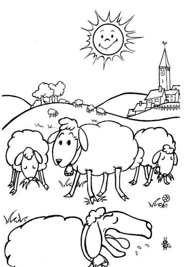 Sheep Coloring Pages – 015
