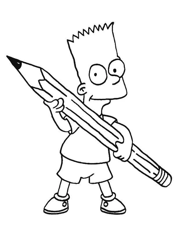 Simpsons Coloring Pages – 009