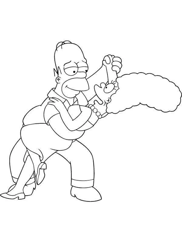 Simpsons Coloring Pages – 010