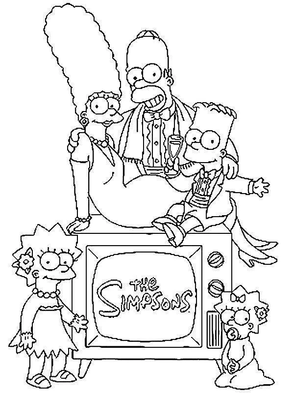 Simpsons Coloring Pages – 016