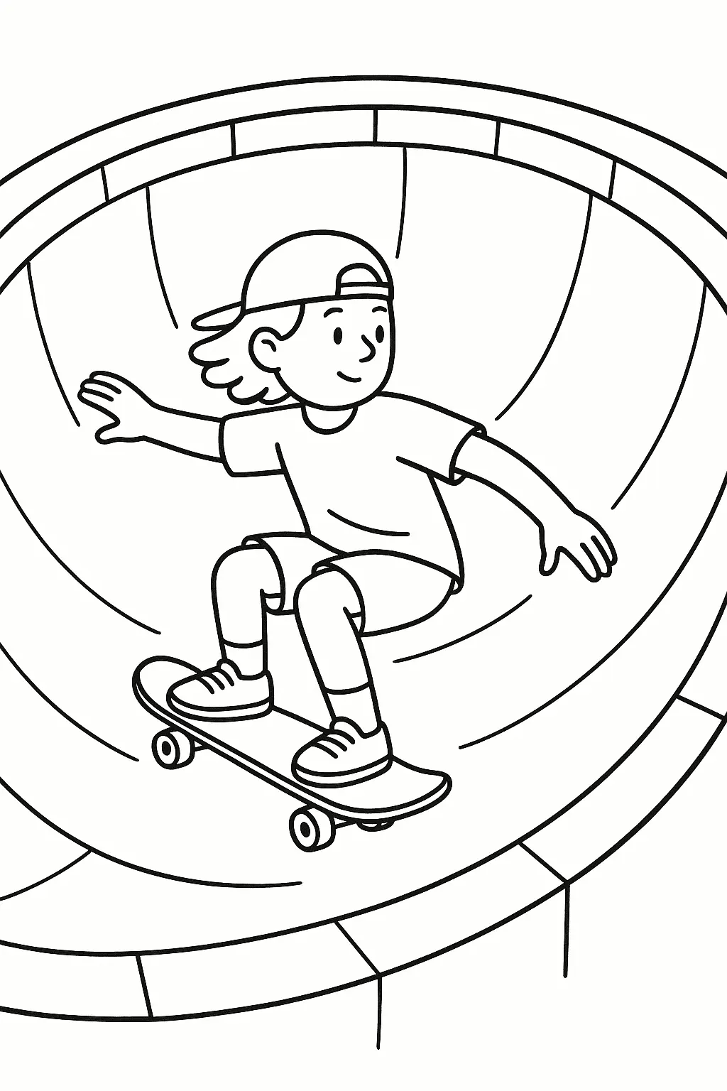 Skateboard Coloring Pages – 007