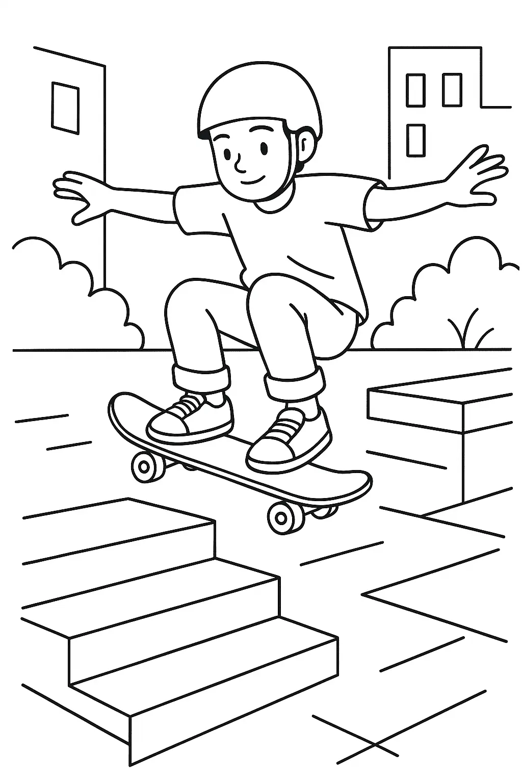 Skateboard Coloring Pages – 008