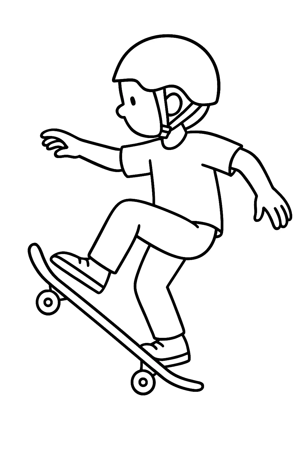 Skateboard Coloring Pages – 010