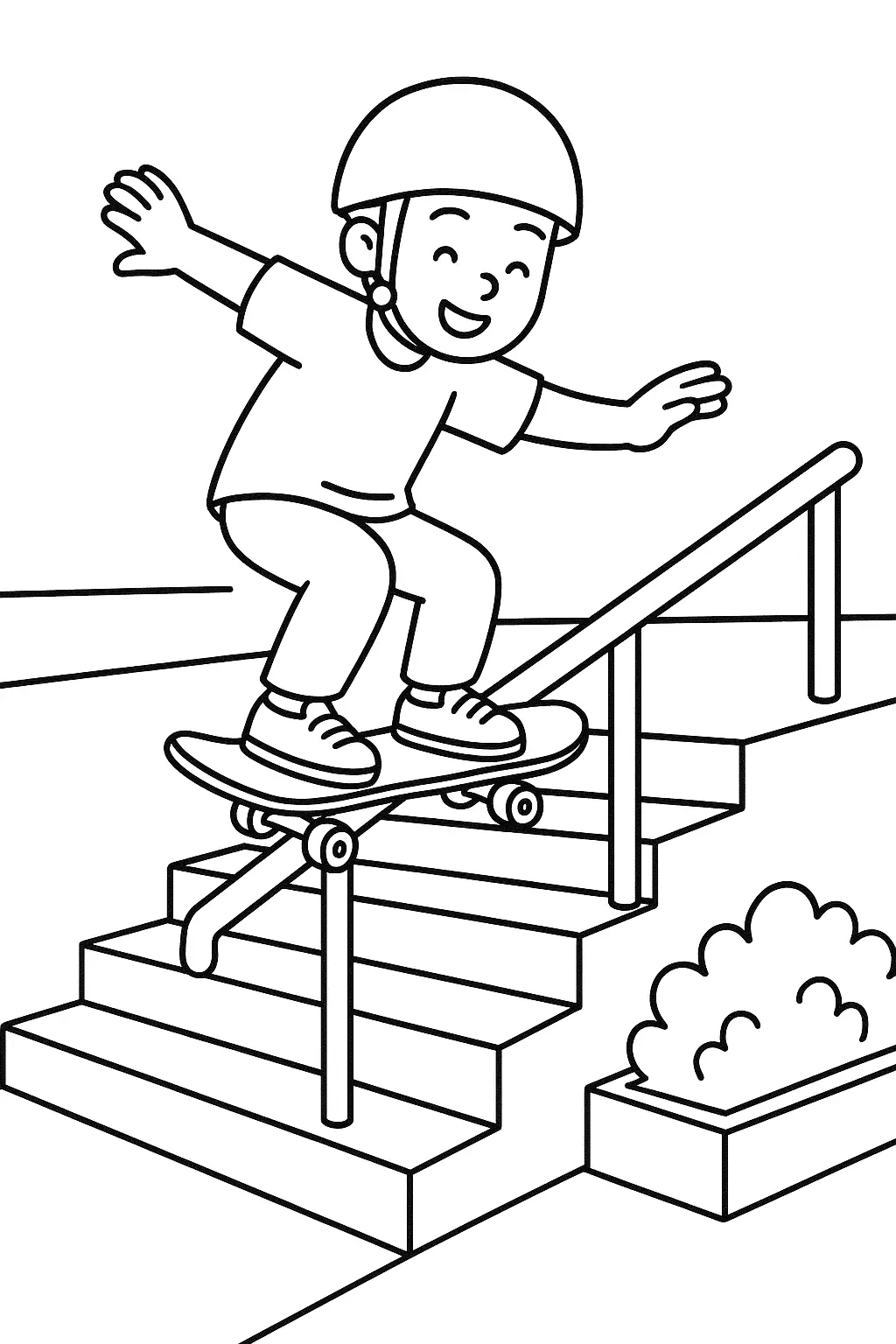 Skateboard Coloring Pages – 019