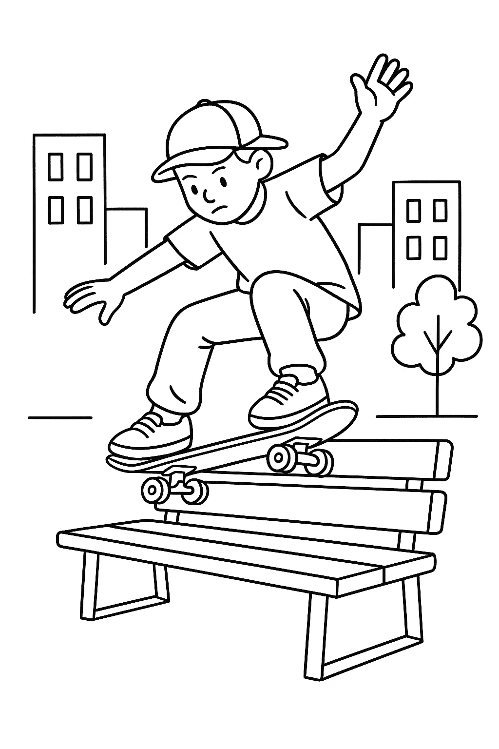 Skateboard Coloring Pages – 020