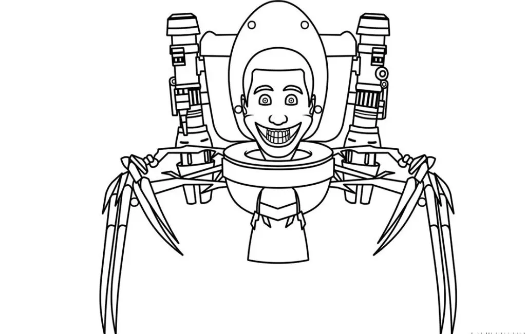 Skibidi Toilet Coloring Pages – 007