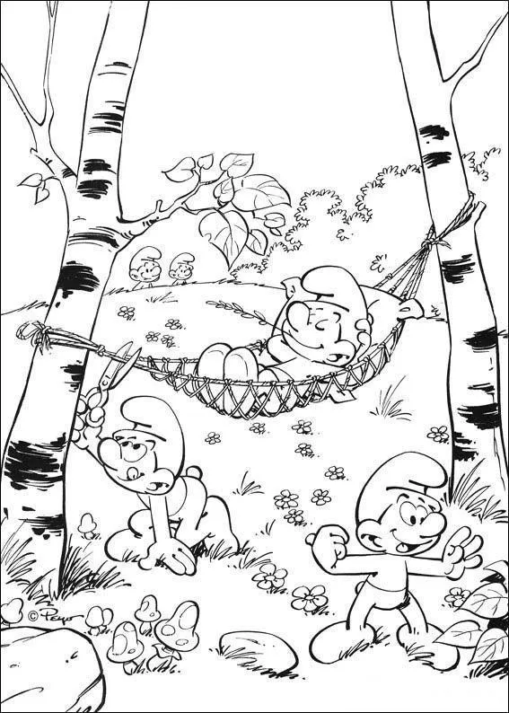Smurfs Coloring Pages – 019