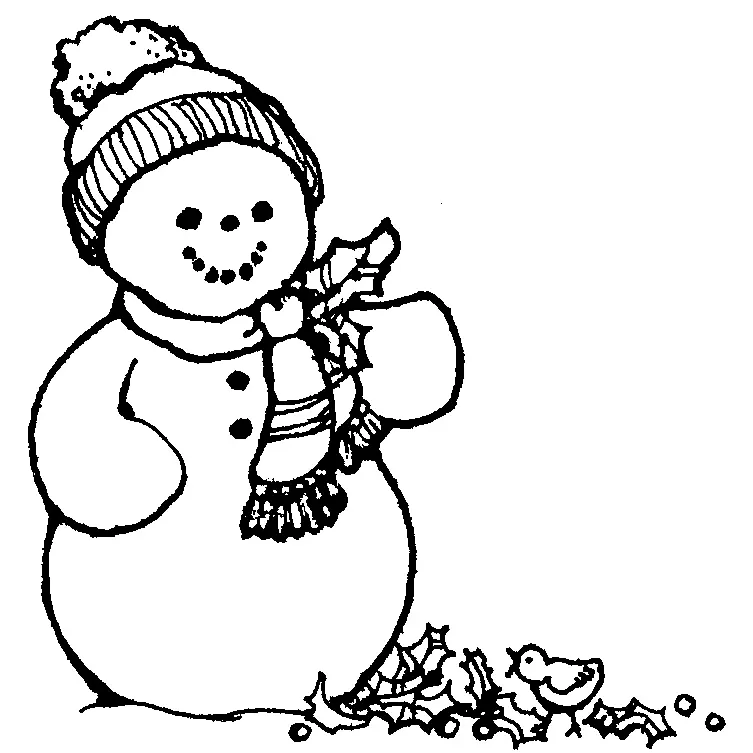 Snowmen Coloring Pages – 005