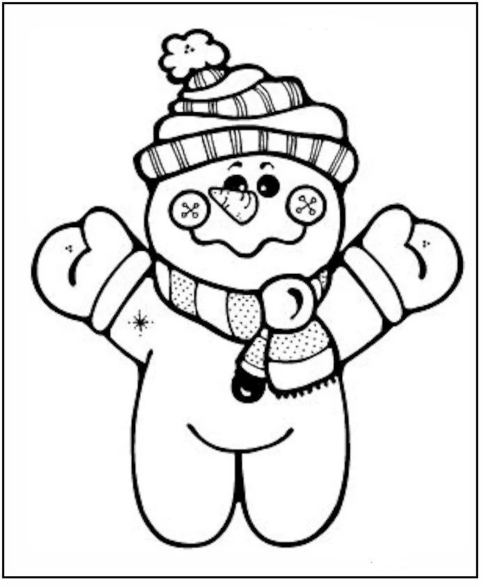 Snowmen Coloring Pages – 013