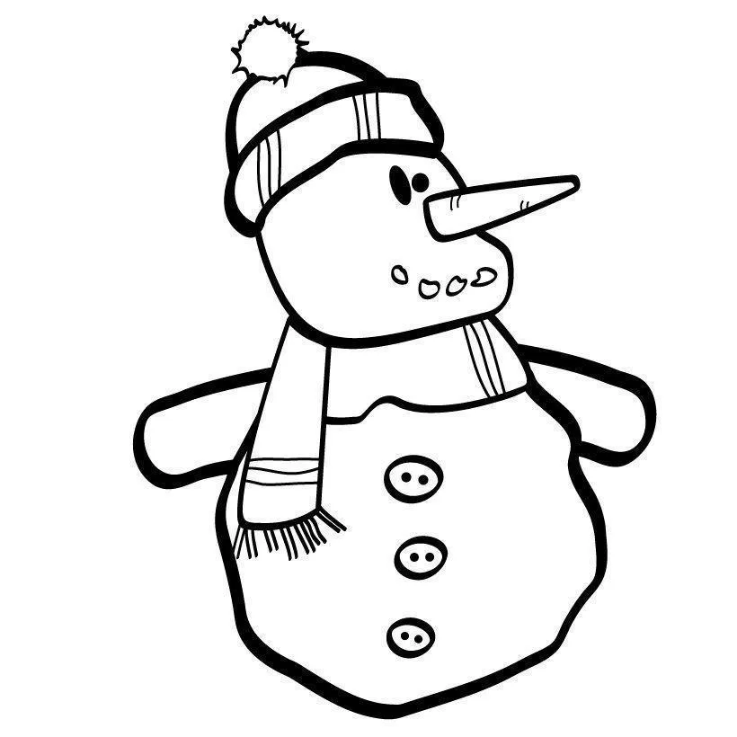 Snowmen Coloring Pages – 014