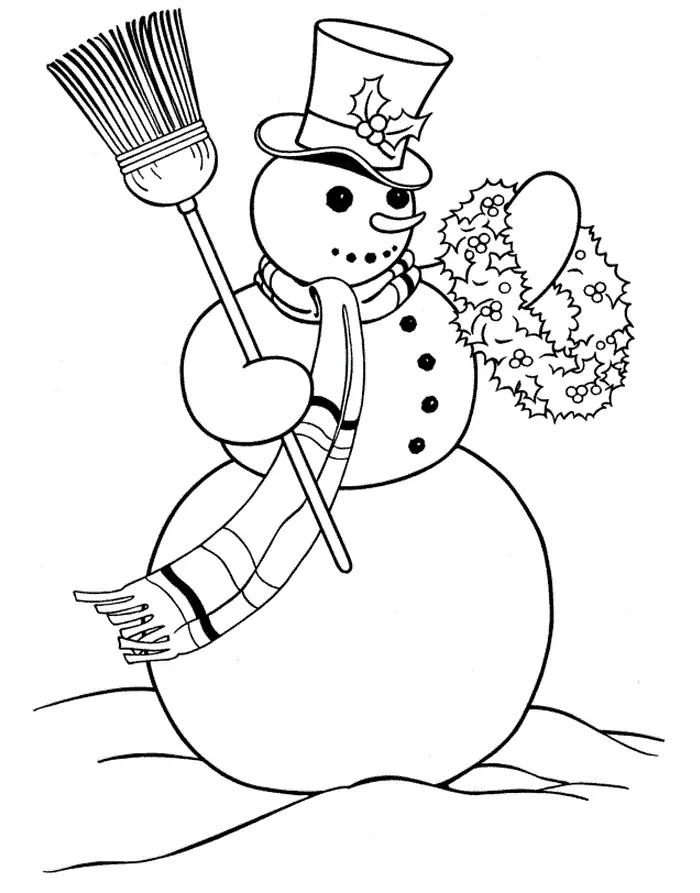 Snowmen Coloring Pages – 018