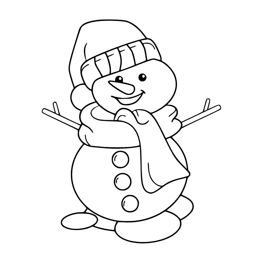 Snowmen Coloring Pages – 023