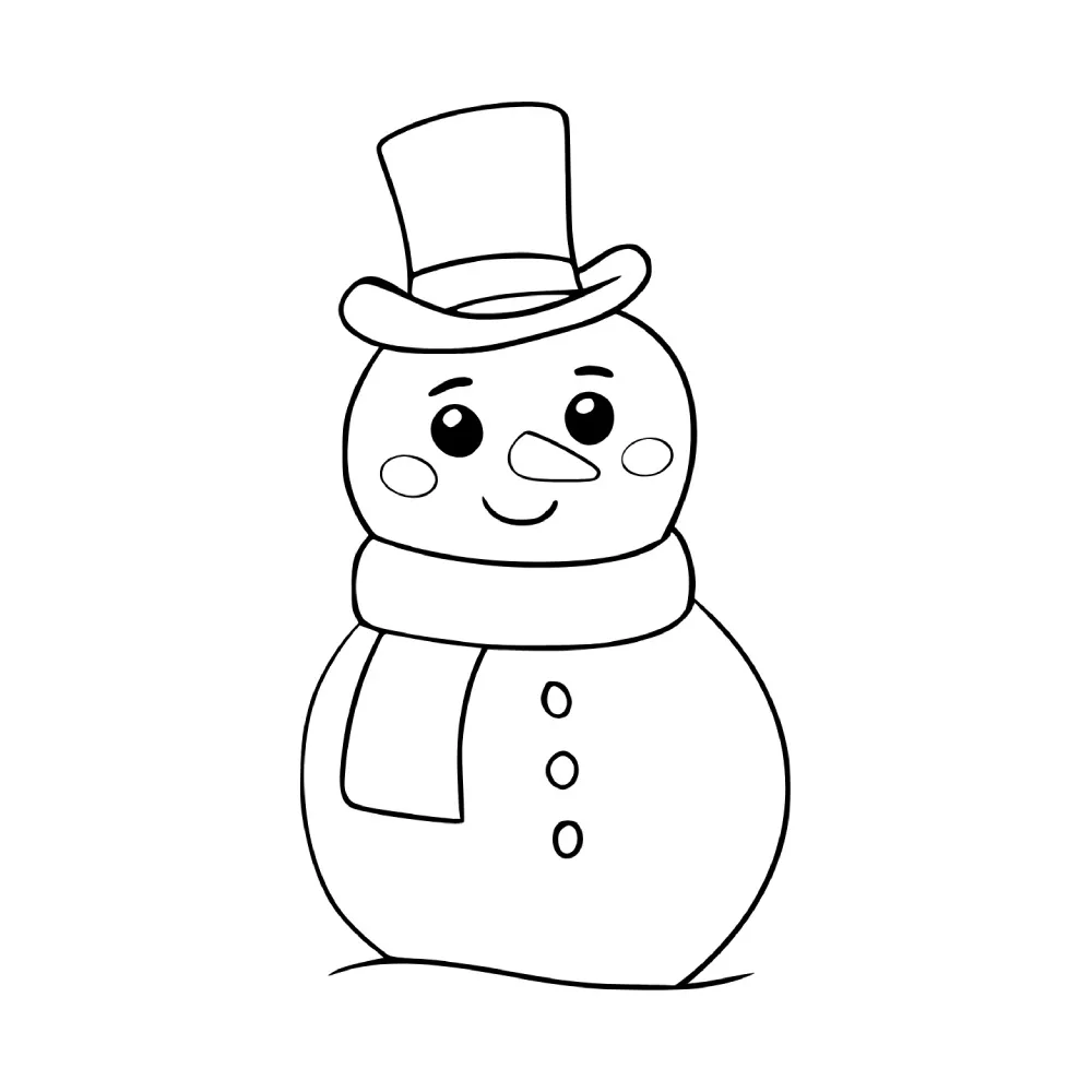 Snowmen Coloring Pages – 024