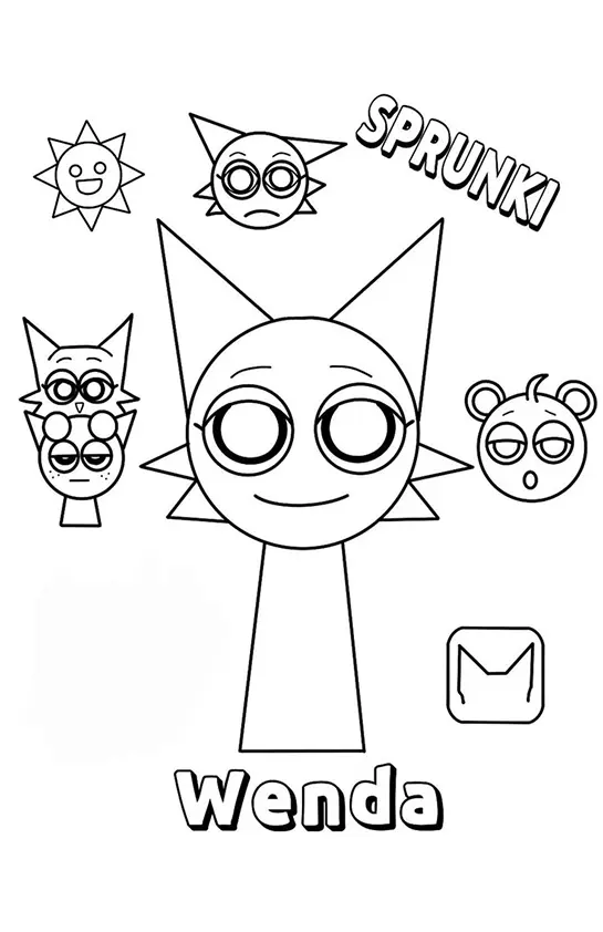 Sprunki Coloring Pages – 014