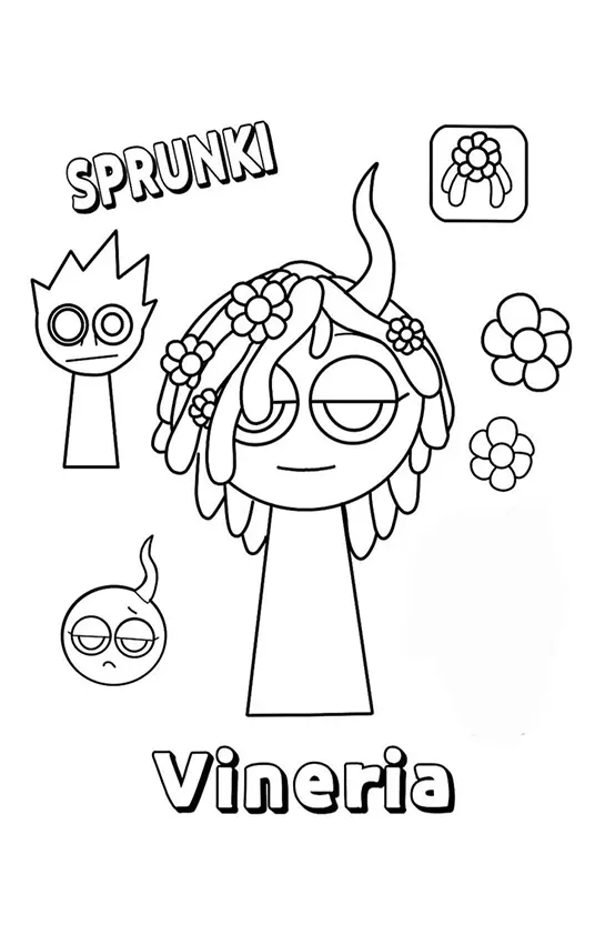 Sprunki Coloring Pages – 016