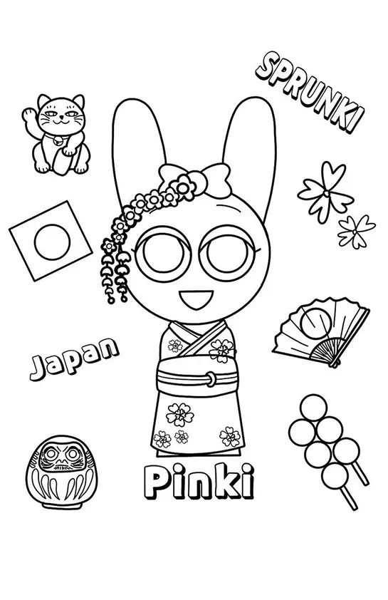 Sprunki Coloring Pages – 017
